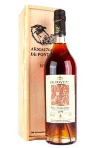 Арманьяк Bas-Armagnac De Pontiac wooden box 1979 0.7 л