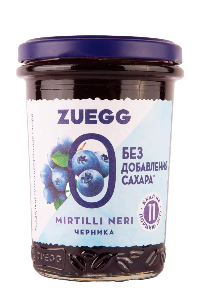 Джем Zuegg mirtilli neri without sugar 220 g