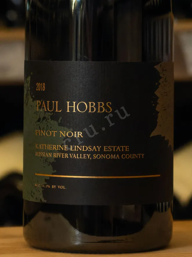 В магазине Крю Профи Paul Hobbs Katherine Lindsay Estate Pinot Noir 2018 0.75 л