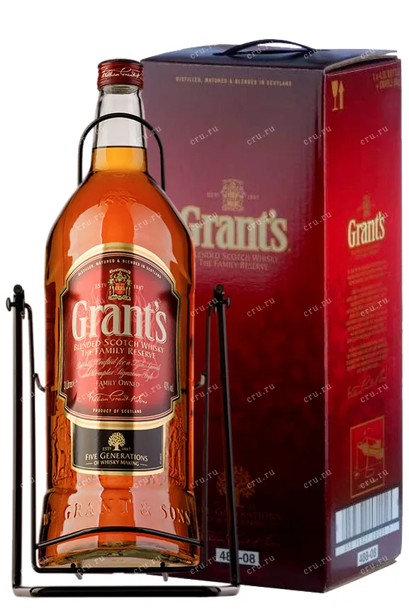 Фото — Виски Grants Family Reserve whith gift box  3 л