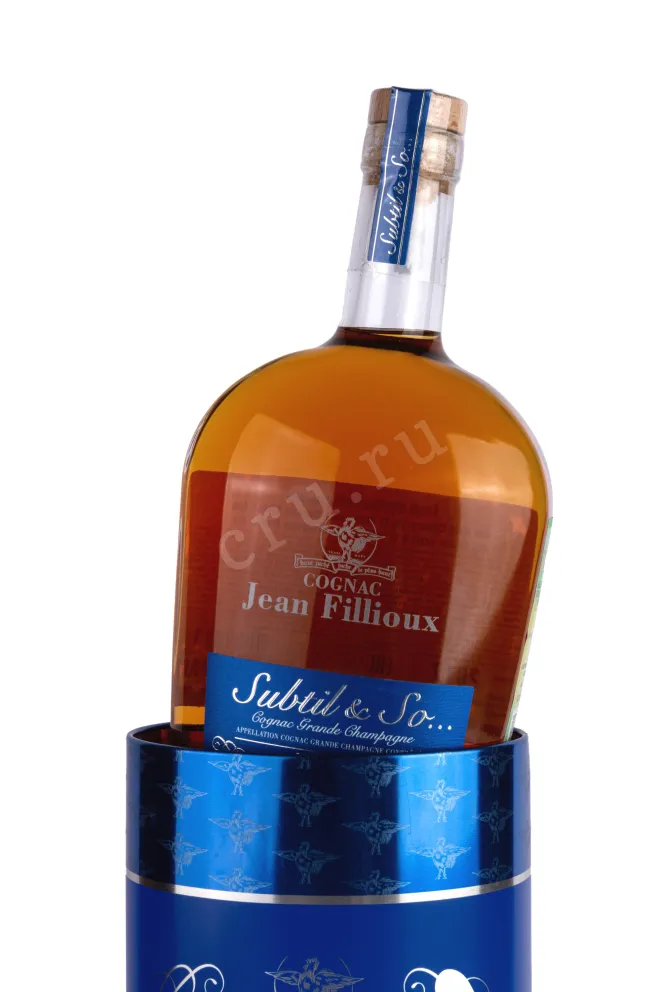 В тубе Jean Fillioux Subtil & So VSOP Grande Champagne Premier Cru gift tube 0.7 л