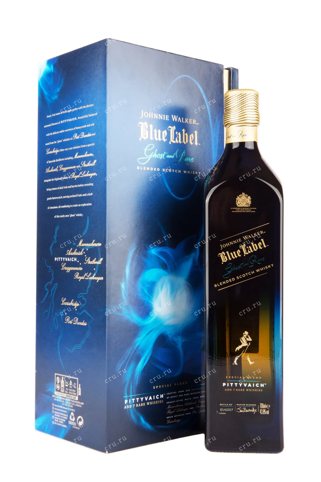 Фото — Виски Johnnie Walker  Blue label Ghost and Rare gift box  0.7 л
