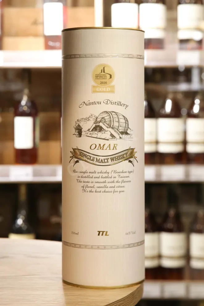 В магазине Крю Профи Omar Single Malt Bourbon Type in tube 0.7 л