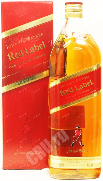 Фото — Виски Johnnie Walker Red Label Blended Whisky  2 л