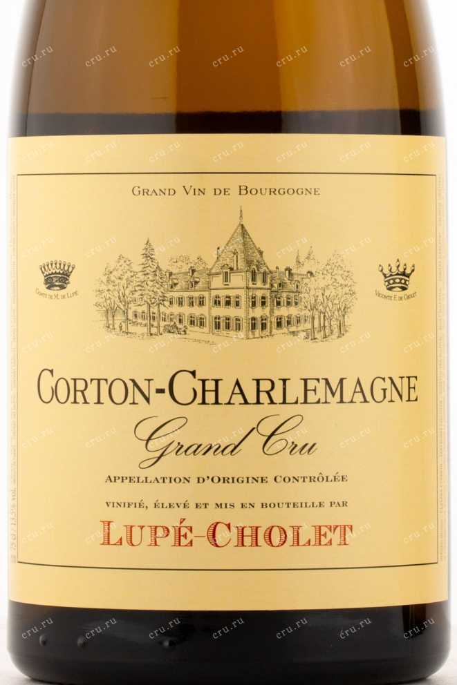 Этикетка вина Lupe-Cholet Corton-Charlemagne Grand Cru 2017 0.75 л