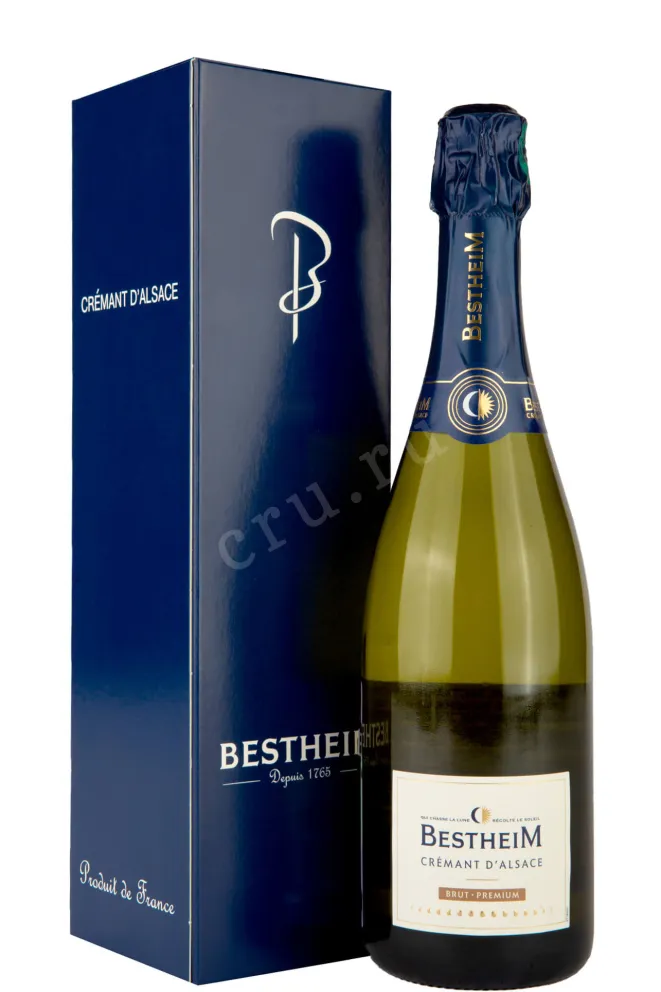 Игристое вино Bestheim Cremant d'Alsace Brut Premium in gift box 2021 0.75 л