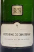 Этикетка Victorine de Chastenay Millesime Brut Crеmant de Bourgogne AOC gift box 2015 3 л