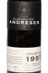 Этикетка Andresen Colheita DOC in tube 1997 0.5 л