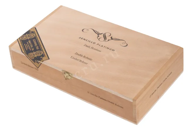 Коробка сигар Sencillo Platinum Duoble Robusto