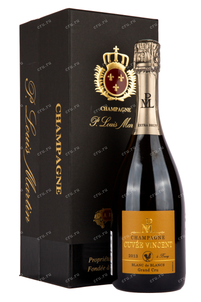 Шампанское Paul Louis Martin Cuvee Vincent Blanc de Blancs Grand Cru with gift box  0.75 л