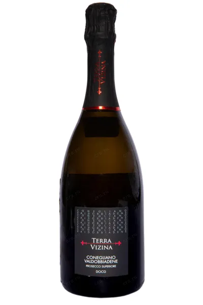 Игристое вино Terra Vizina Prosecco Superiore Conegliano Valdobbiadene Extra Dry 2023 0.75 л