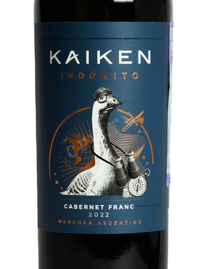 Этикетка Kaiken Indomito Cabernet Franc Mendoza 2022 0.75 л