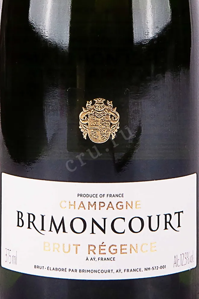 Этикетка Brimoncourt Brut Regence 2016 0.375 л