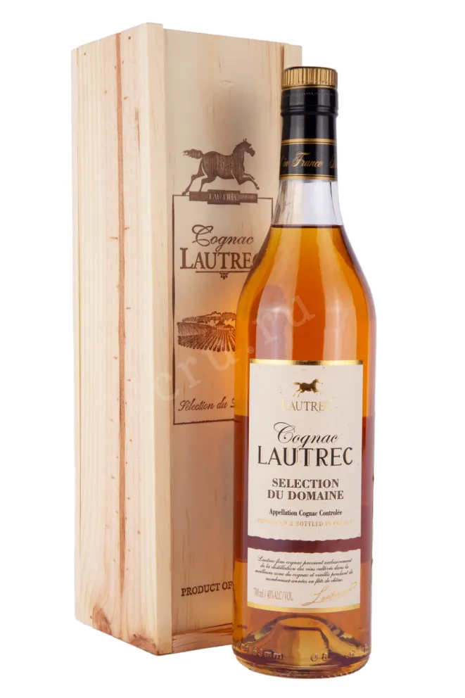 Коньяк Lautrec Selection Du Domaine in a wooden box  0.7 л