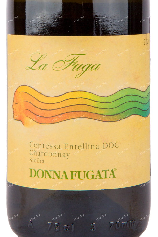 Этикетка вина Donnafugata La Fuga Chardonnay 2020 0.75 л
