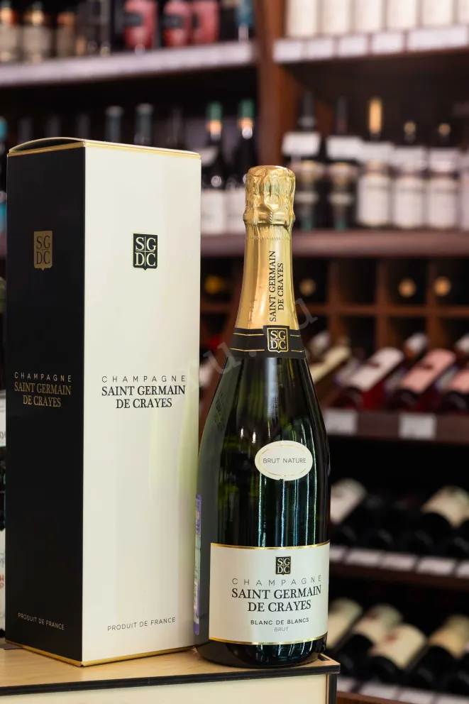 В магазине Крю Профи Saint Germain de Crayes Blanc de Blancs Brut in gift box 2018 0.75 л