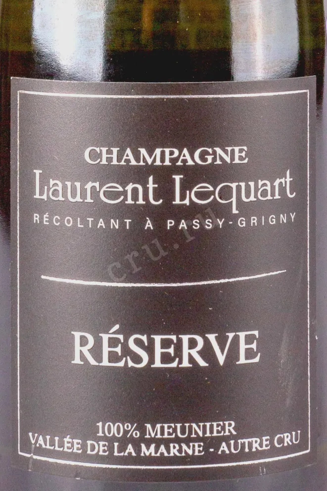 Этикетка Laurent Lequart Reserve 2020 0.375 л