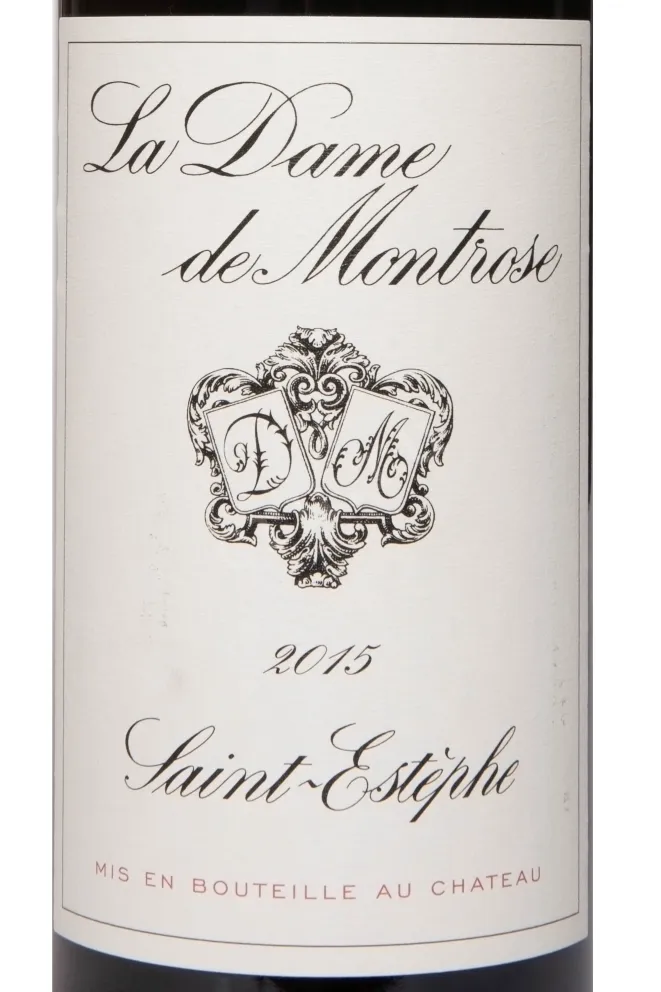 Этикетка Chateau Montrose La Dame De Montrose Saint-Estephe AOC 2015 0.75 л