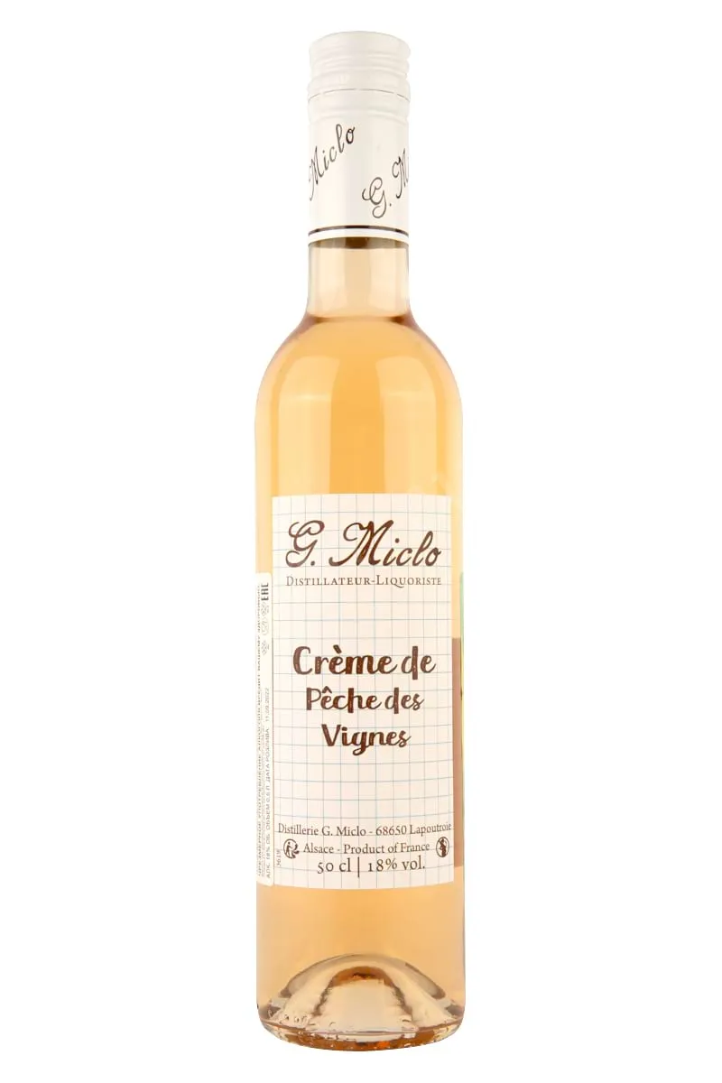 Фото — Ликер G. Miclo Creme de Peche des Vignes  0.5 л