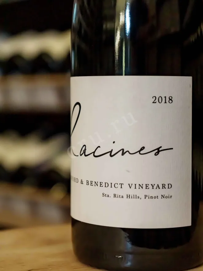 В магазине Крю Профи Racines Sta Rita Hills Sanford & Benedict Vineyard Pinot Noir 2018 0.75 л