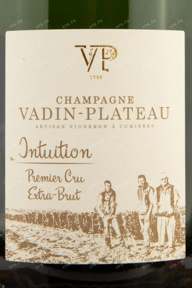 Этикетка Vadin-Plateau Intuition Premier Cru  0.75 л