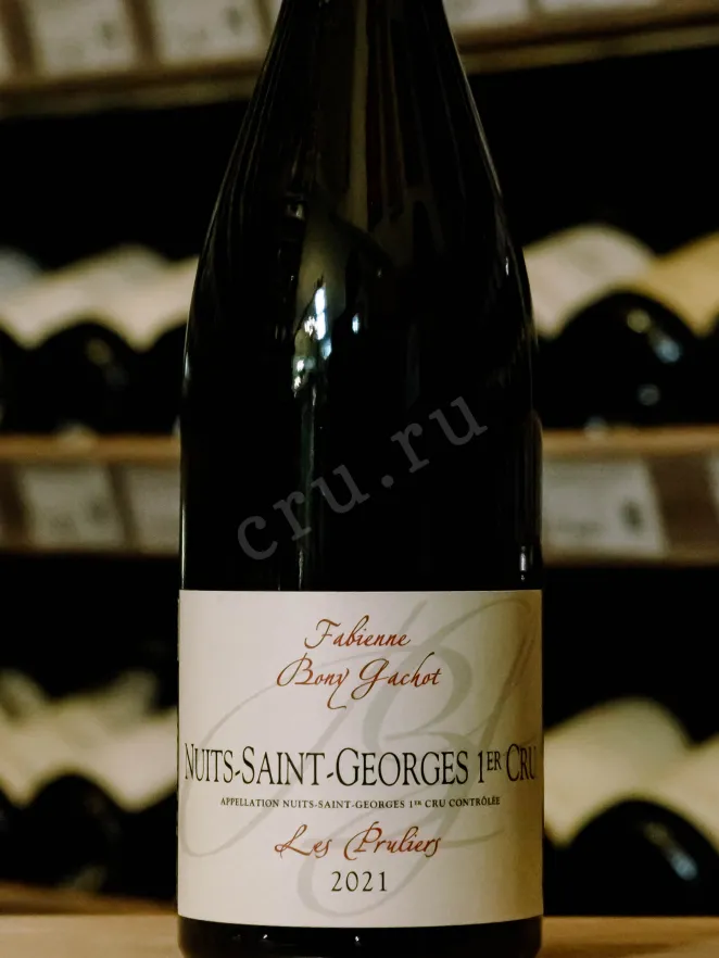 В магазине Крю Профи Domaine Bony Gachot Les Pruliers Rouge Nuits-Saint-Georgies 1er Cru AOC 2021 0.75 л
