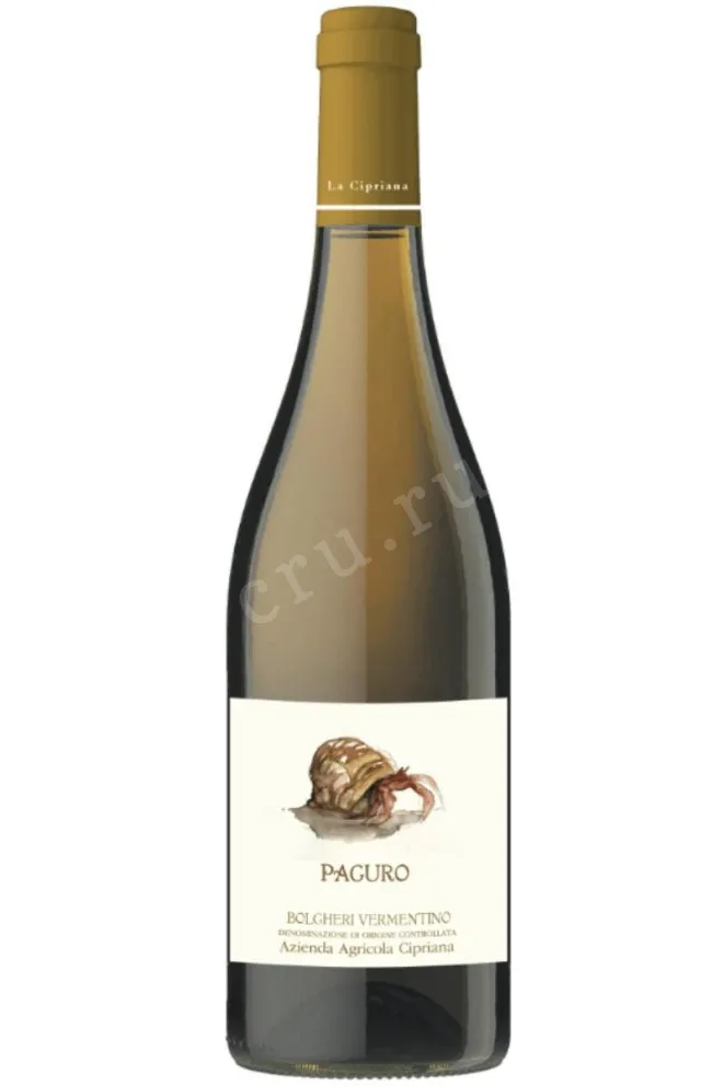Вино Cipriana Paguro Vermentino Bolgheri 2023 0.75 л