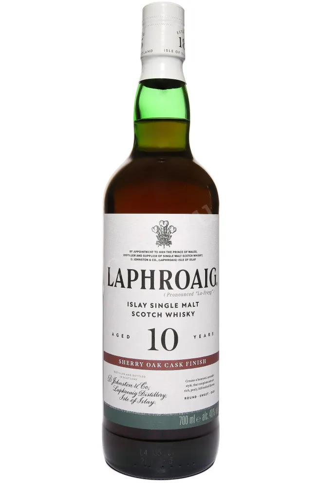 Бутылка Laphroaig Sherry Oak Cask Finish 10 Years Old in gift box 0.7 л