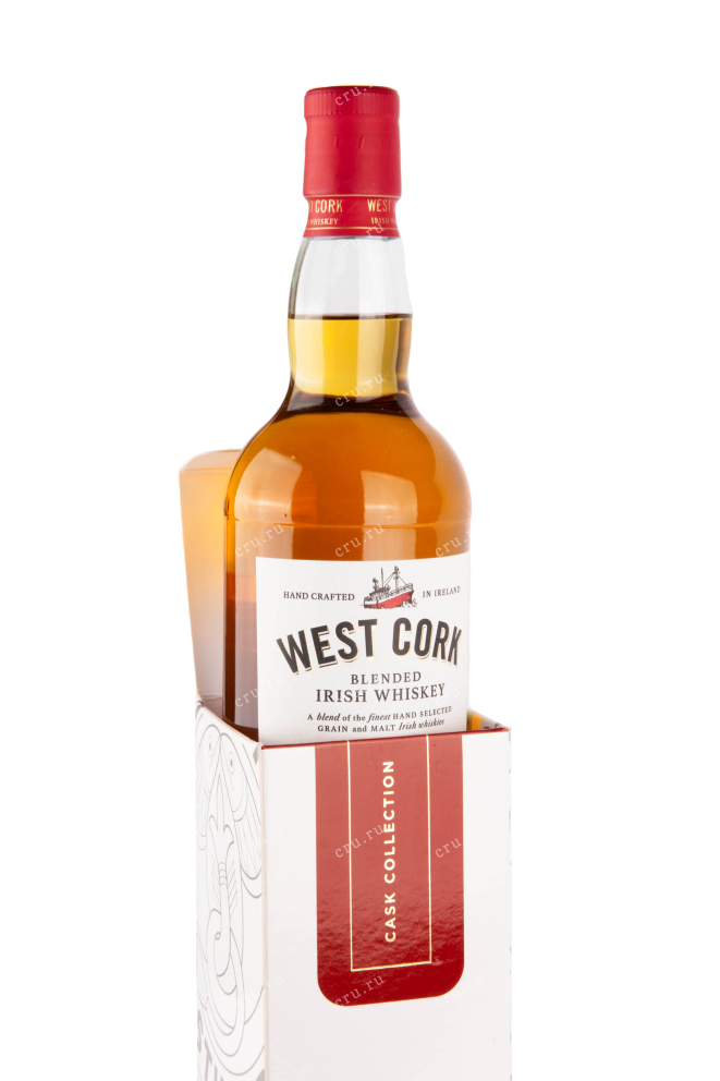 Бутылка виски Вест Корк Бурбон Каск 0.7 в подарочной коробке