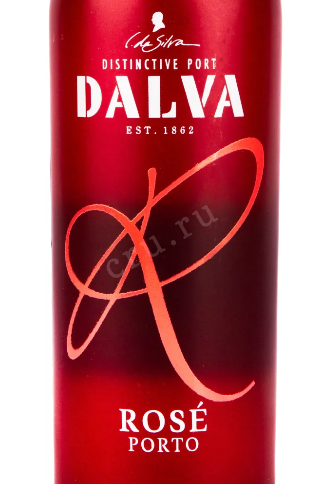 Этикетка портвейна Далва Розе 0.75 л