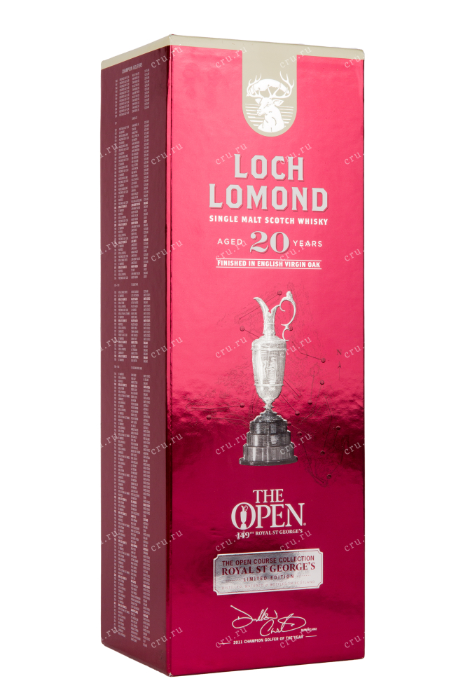 Виски Loch Lomond The Open 20 Years Old Royal St George's with gift box  0.7 л