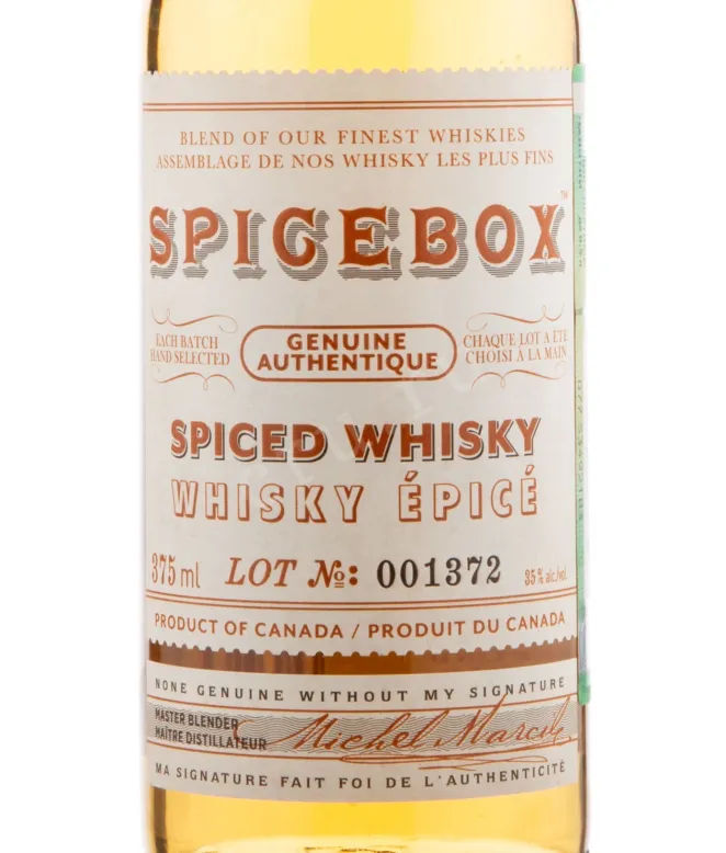 Этикетка виски Spicebox 0.375