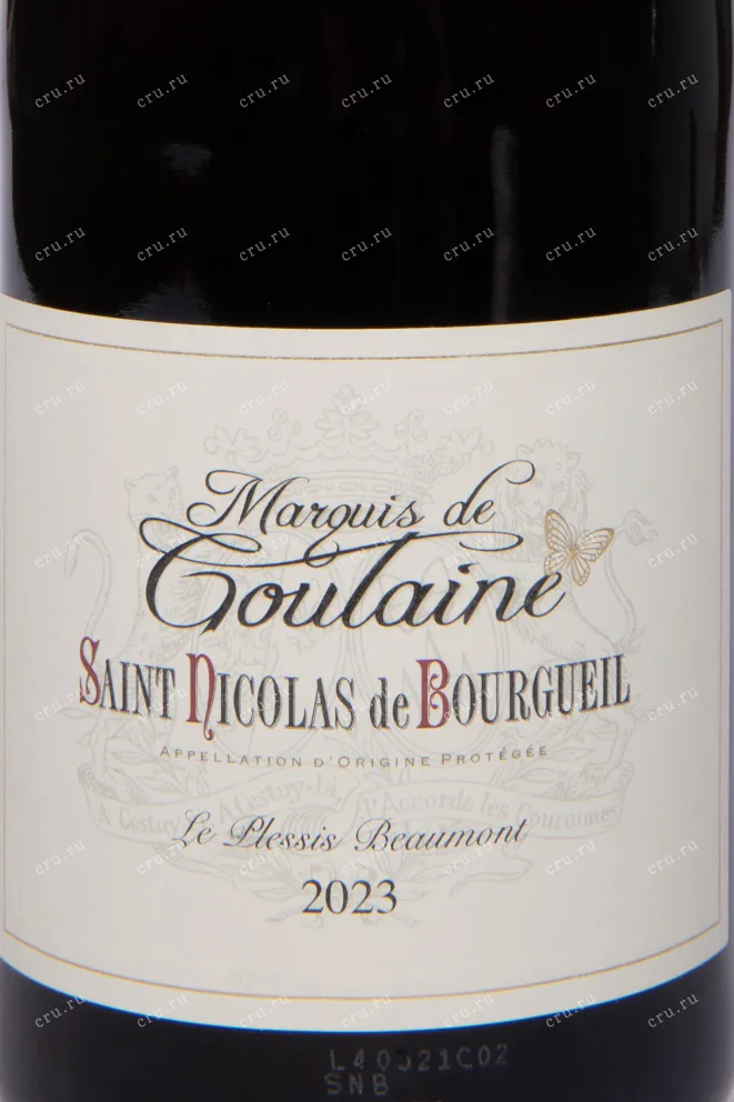 Этикетка Marquis de Goulaine Saint Nocolas de Bourgueil 2023 0.75 л