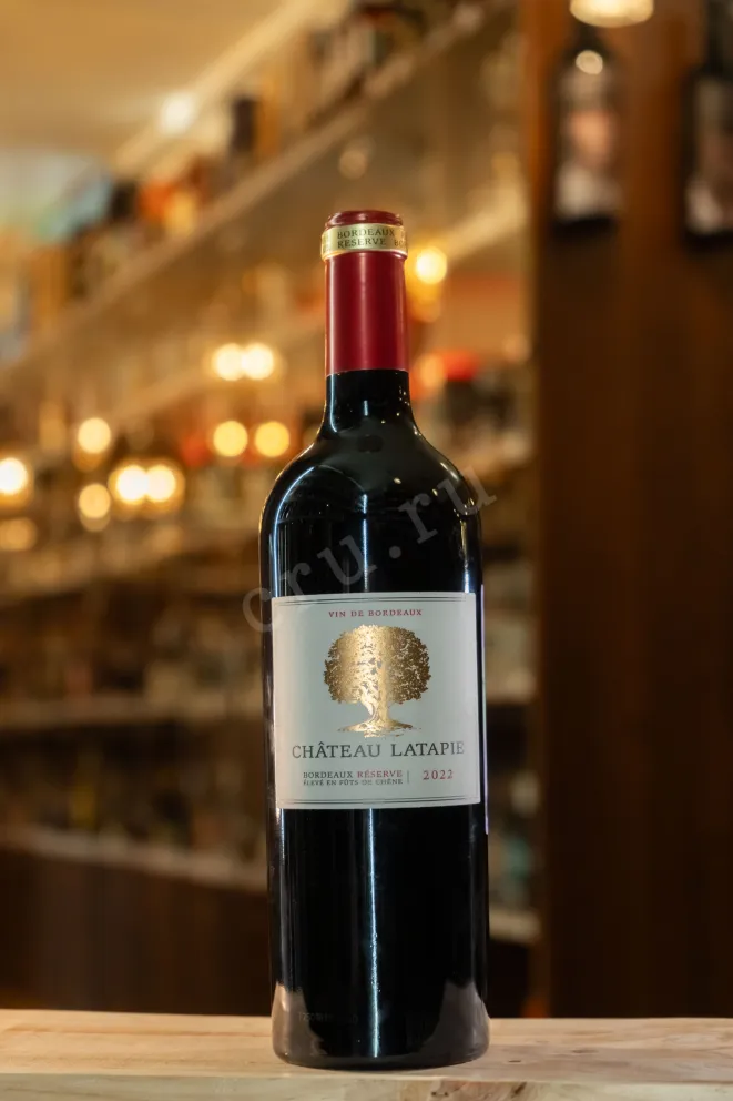 Вино Chateau Latapie Reserve Bordeaux AOC 2022 0.75 л