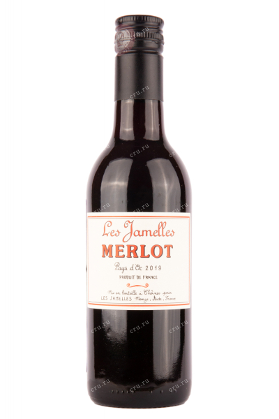 Вино Les Jamelles Merlot 2019 0.25 л