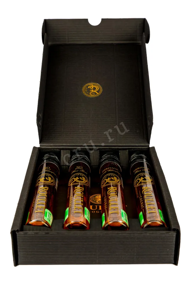 Коньяк Roullet set 4* in gift box  0.06 л