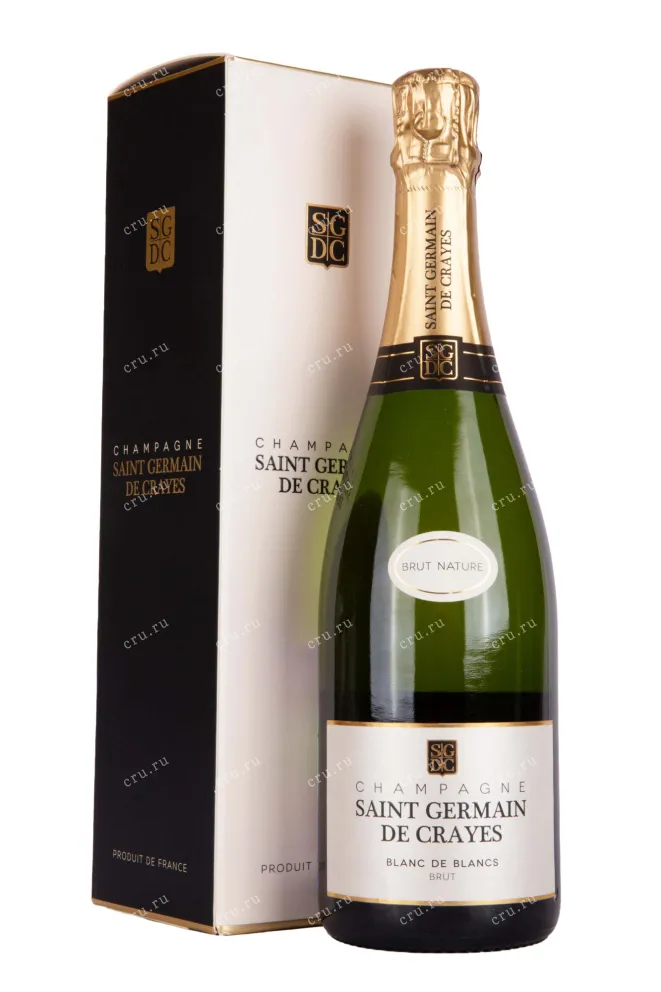 Шампанское Saint Germain de Crayes Blanc de Blancs Brut in gift box 2018 0.75 л