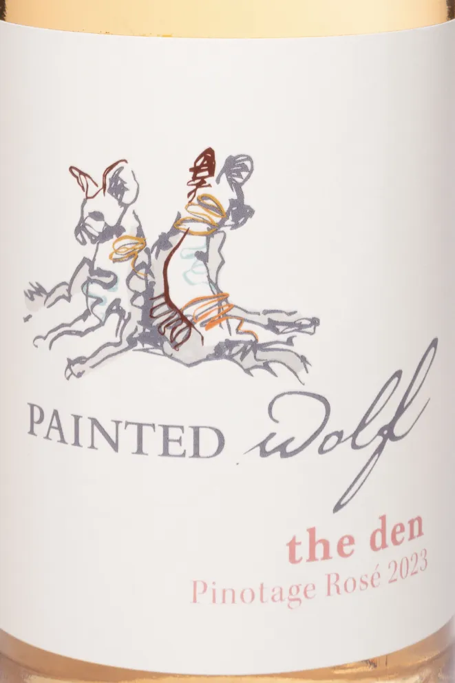 Этикетка Painted Wolf the Den Rose 2023 0.75 л