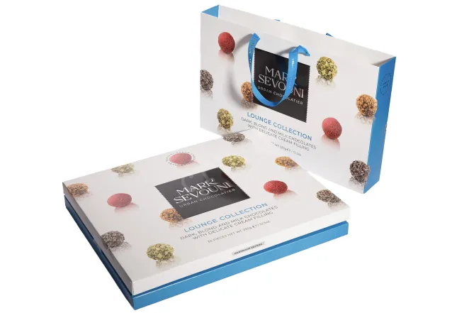 Конфеты Марк Севуни Лаундж Темный Белый Молочный Шоколад с Кремовой Начинкой 355 г.