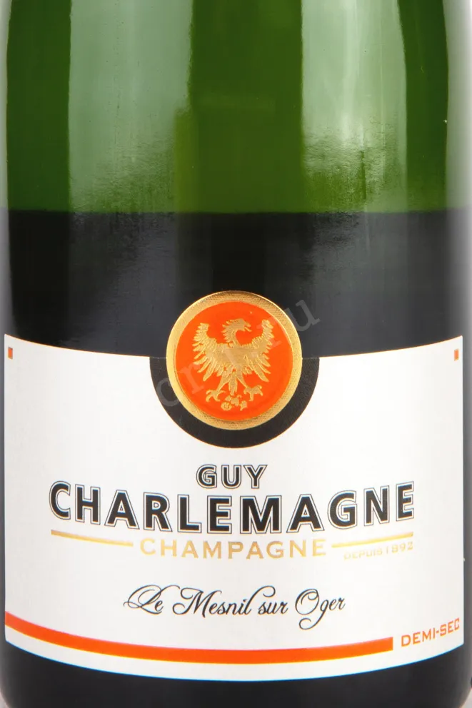 Этикетка Guy Charlemagne Demi-Sec 2020 0.75 л