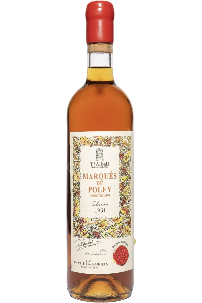 Бутылка Marques de Poley Amontillado Seleccion gift box 1951 0.75 л