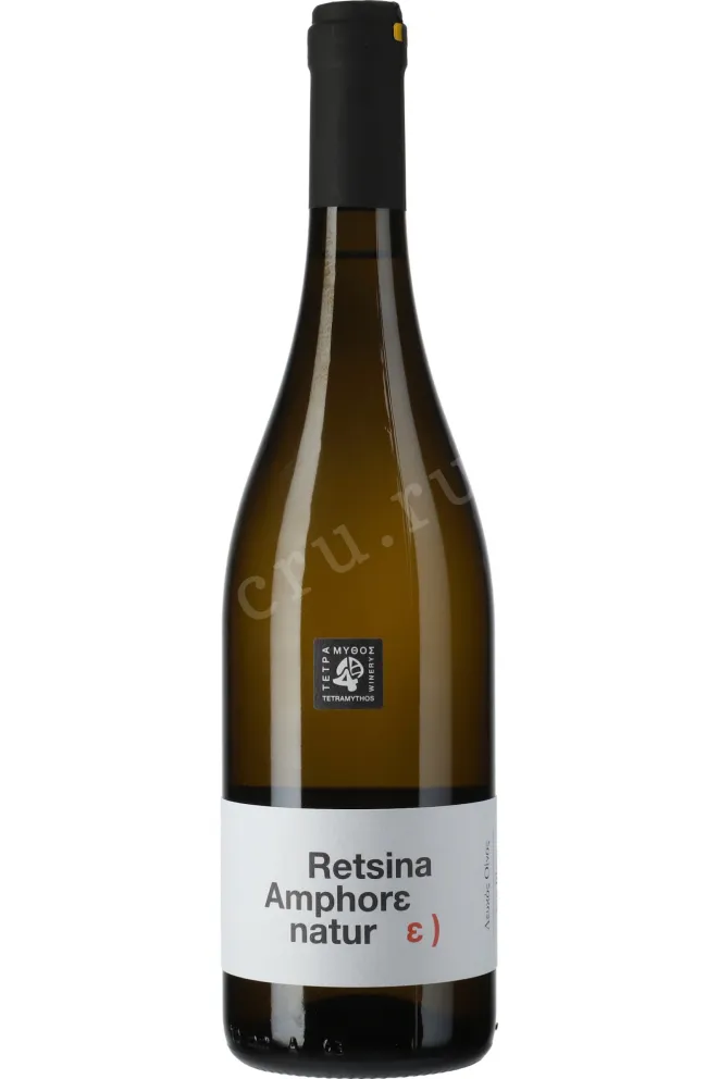 Вино Tetramythos Retsina Amphore Natur Peloponnese PGI  0.75 л