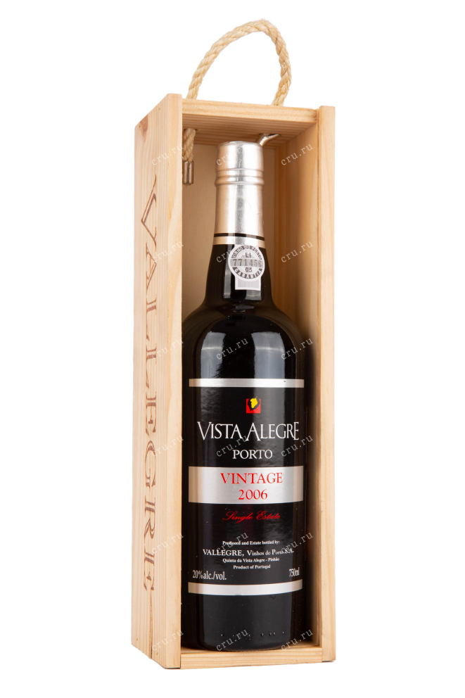 Бутылка в коробке портвейна Виста Алегре Винтаж 2006 0.75 л
