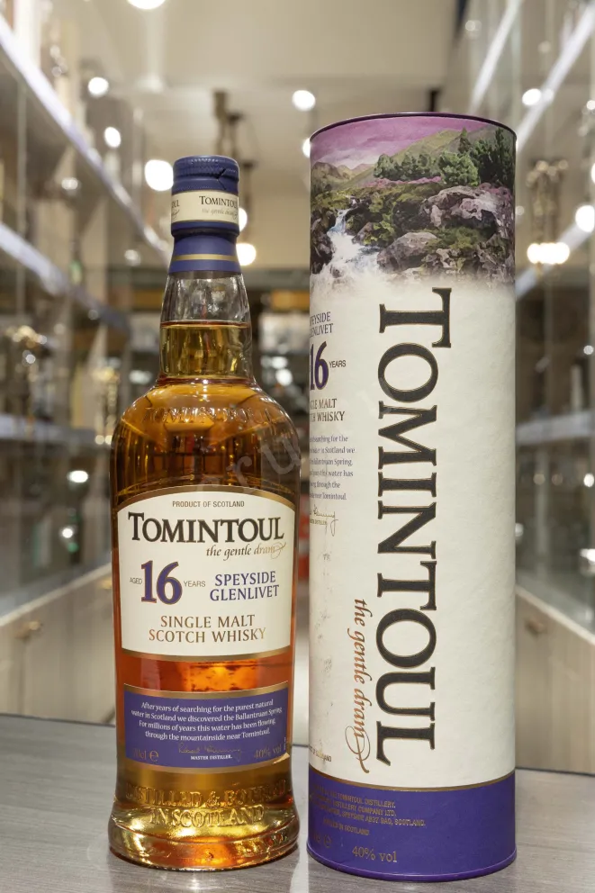 В магазине Крю Профи Tomintoul 16 years old in tube 0.7 л