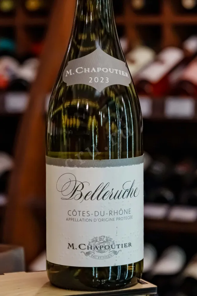 В магазине Крю Профи M.Chapoutier Cotes du Rhone Belleruche AOC dry white 2023 0.75 л
