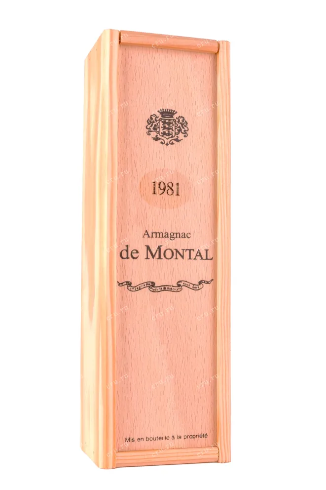 Деревянная коробка De Montal 1981 wooden box 1981 0.2 л