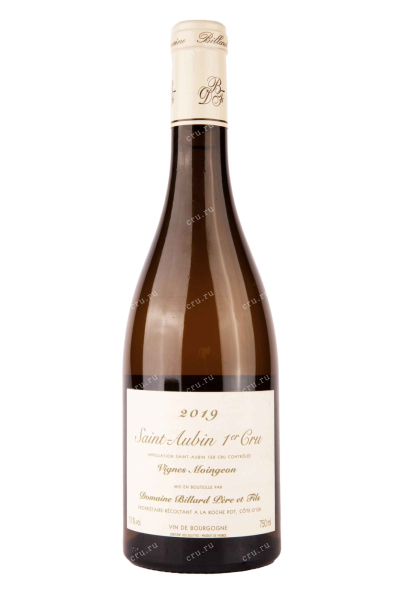 Вино Saint-Aubin 1er Cru AOC Domaine Billard Pere et Pils Vignes Moingeon 2019 0.75 л