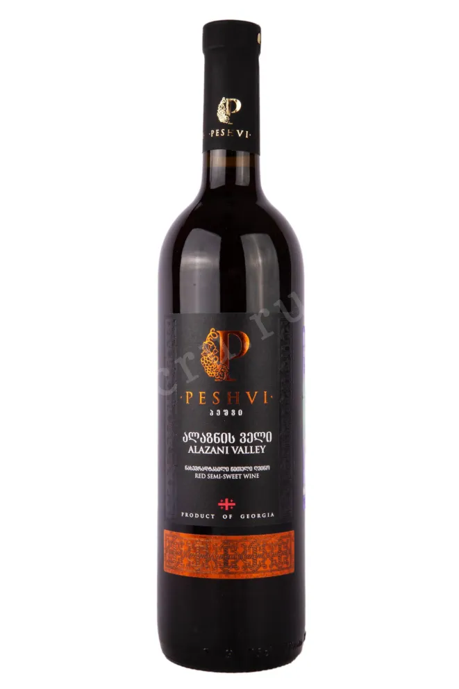 Вино Peshvi Alazani Valley Red 2020 0.75 л