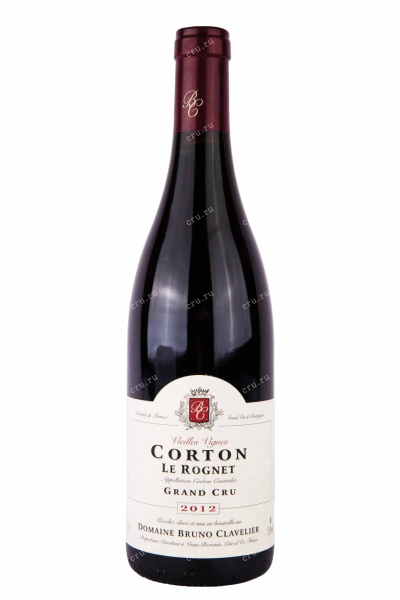 Вино Domaine Bruno Clavelier Corton Grand Cru Le Rognet Vieilles Vignes 2012 0.75 л