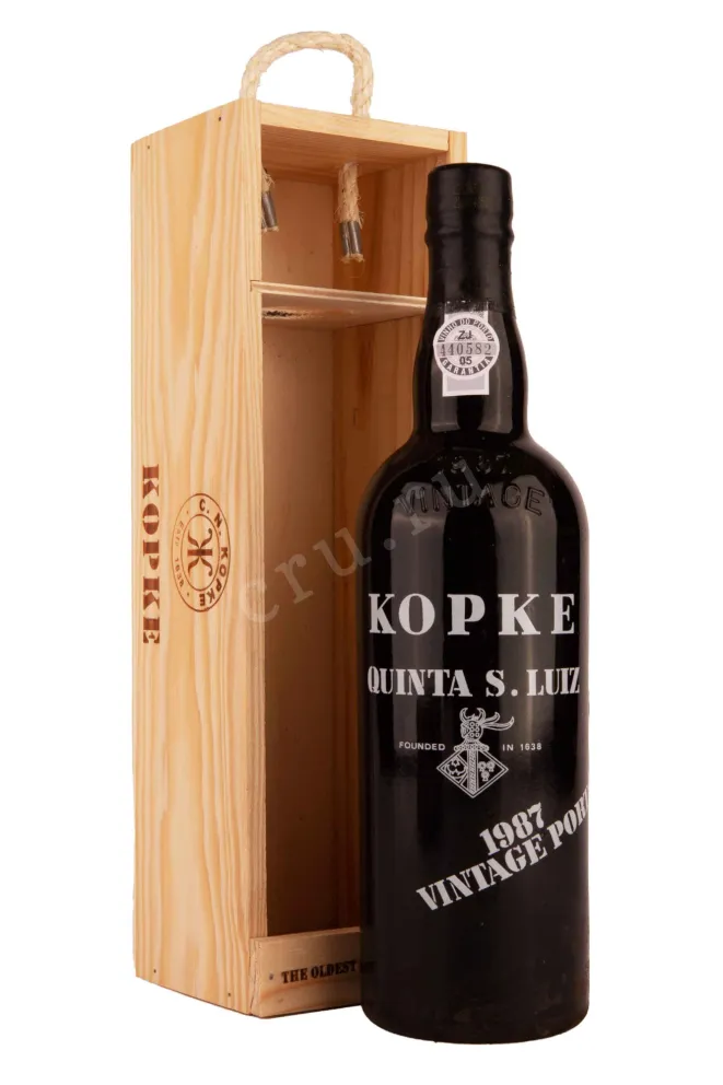 Портвейн Kopke Vintage Porto gift box 1987 0.75 л